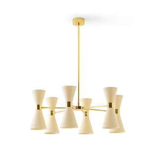 Stilnovo Megafono suspension lamp 6 arms diam. 79 cm. Stilnovo Megafono Ivory - Buy now on ShopDecor - Discover the best products by STILNOVO design