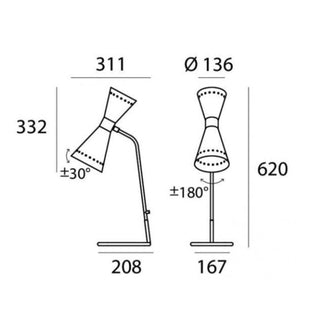 Stilnovo Megafono table lamp - Buy now on ShopDecor - Discover the best products by STILNOVO design