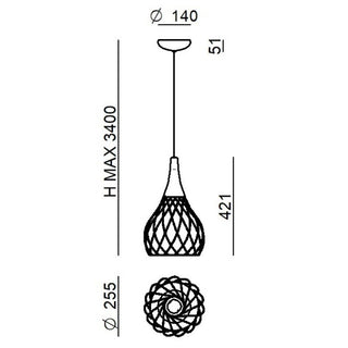 Stilnovo Mongolfier suspension lamp LED diam. 26 cm. - Buy now on ShopDecor - Discover the best products by STILNOVO design