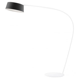 Stilnovo Oxygen floor lamp LED with curved rod Stilnovo Oxygen Black White - Buy now on ShopDecor - Discover the best products by STILNOVO design