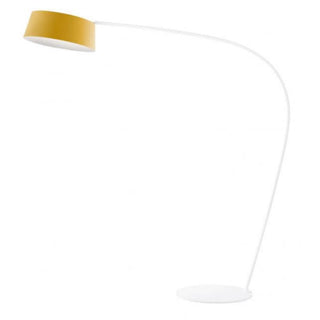 Stilnovo Oxygen floor lamp LED with curved rod Stilnovo Oxygen Yellow White - Buy now on ShopDecor - Discover the best products by STILNOVO design