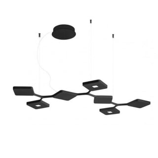 Stilnovo Quad suspension lamp LED bi-emission with 7 modules black - Buy now on ShopDecor - Discover the best products by STILNOVO design