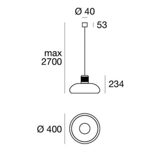 Stilnovo Trepiù suspension lamp LED diam. 40 cm. - Buy now on ShopDecor - Discover the best products by STILNOVO design