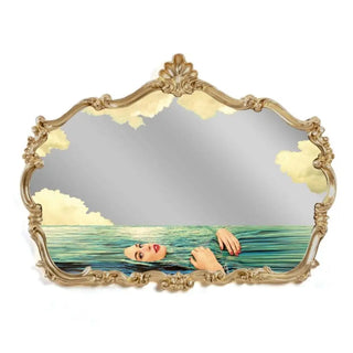 Seletti Toiletpaper baroque mirror Seagirl - Buy now on ShopDecor - Discover the best products by TOILETPAPER HOME design