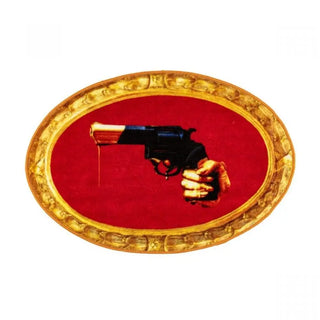 Seletti Toiletpaper mat Revolver 90 cm - 35.44 in - Buy now on ShopDecor - Discover the best products by TOILETPAPER HOME design