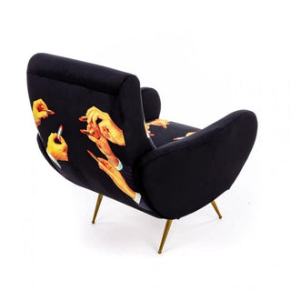 Seletti Toiletpaper Armchair Lipsticks Black - Buy now on ShopDecor - Discover the best products by TOILETPAPER HOME design