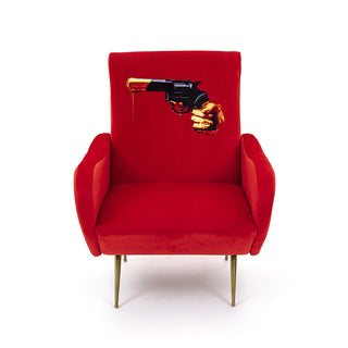 Seletti Toiletpaper Armchair Revolver - Buy now on ShopDecor - Discover the best products by TOILETPAPER HOME design