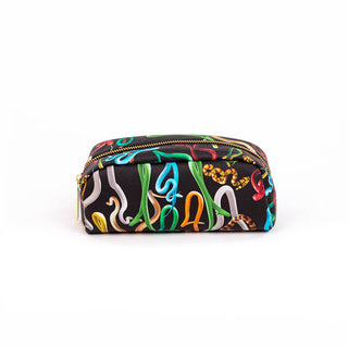 Seletti Toiletpaper beauty case Snakes Black Small - Buy now on ShopDecor - Discover the best products by TOILETPAPER HOME design