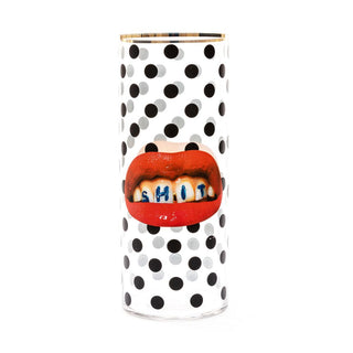 Seletti Toiletpaper cylindrical glass vase Shit 50 cm - 19.69 in - Buy now on ShopDecor - Discover the best products by TOILETPAPER HOME design