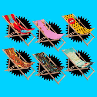 Seletti Toiletpaper Deck Chair Seagirl - Buy now on ShopDecor - Discover the best products by TOILETPAPER HOME design