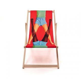 Seletti Toiletpaper Deck Chair Scissors - Buy now on ShopDecor - Discover the best products by TOILETPAPER HOME design