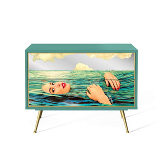 Seletti Toiletpaper Furniture Seagirl chest of 2 drawers - Buy now on ShopDecor - Discover the best products by TOILETPAPER HOME design