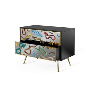 Seletti Toiletpaper Furniture Snakes chest of 2 drawers - Buy now on ShopDecor - Discover the best products by TOILETPAPER HOME design