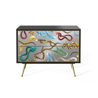 Seletti Toiletpaper Furniture Snakes chest of 2 drawers - Buy now on ShopDecor - Discover the best products by TOILETPAPER HOME design