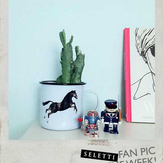 Seletti Toiletpaper mug light blue horse - Buy now on ShopDecor - Discover the best products by TOILETPAPER HOME design