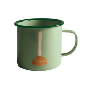 Seletti Toiletpaper enamel mug Plunger - Buy now on ShopDecor - Discover the best products by TOILETPAPER HOME design