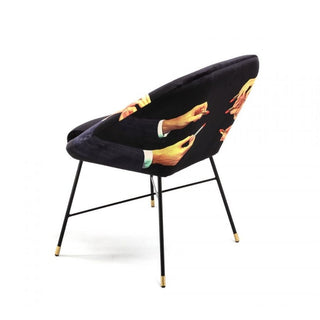 Seletti Toiletpaper Padded Chair Lipsticks Black - Buy now on ShopDecor - Discover the best products by TOILETPAPER HOME design