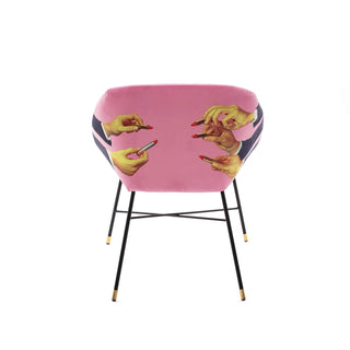 Seletti Toiletpaper Padded Chair Pink Lipsticks - Buy now on ShopDecor - Discover the best products by TOILETPAPER HOME design