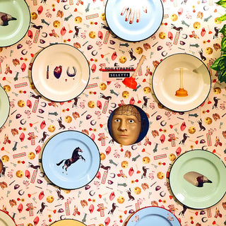 Seletti Toiletpaper enamel dinner plate - Buy now on ShopDecor - Discover the best products by TOILETPAPER HOME design