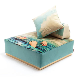 Seletti Toiletpaper modular pouf 103x103 cm - 40.56x40.56 in. - Buy now on ShopDecor - Discover the best products by TOILETPAPER HOME design