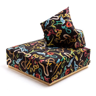 Seletti Toiletpaper Pouf Snakes 103x103 cm. - Buy now on ShopDecor - Discover the best products by TOILETPAPER HOME design