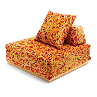 Seletti Toiletpaper Pouf Spaghetti 103x103 cm. - Buy now on ShopDecor - Discover the best products by TOILETPAPER HOME design