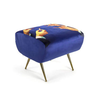 Seletti Toiletpaper pouf Lipsticks Blue - Buy now on ShopDecor - Discover the best products by TOILETPAPER HOME design