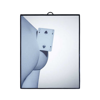 Seletti Toiletpaper Mirror Small Two of Spades - Buy now on ShopDecor - Discover the best products by TOILETPAPER HOME design