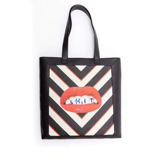 Seletti Toiletpaper Travel Kit tote bag Shit Striped - Buy now on ShopDecor - Discover the best products by TOILETPAPER HOME design