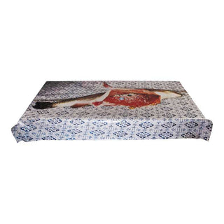 Seletti Toiletpaper tablecloth light blue fish - Buy now on ShopDecor - Discover the best products by TOILETPAPER HOME design