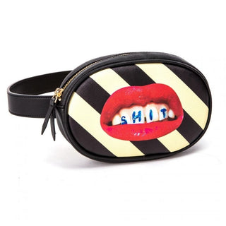 Seletti Toiletpaper Waist Bag Shit Striped - Buy now on ShopDecor - Discover the best products by TOILETPAPER HOME design