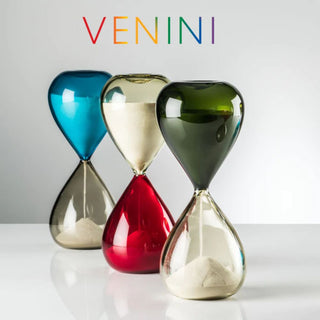 Venini Clessidra 420.06 hourglass apple green-straw yellow h. 25 cm. - Buy now on ShopDecor - Discover the best products by VENINI design