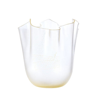 Venini Frozen Fazzoletto 700.02 vase crystal gold leaf h. 24 cm. - Buy now on ShopDecor - Discover the best products by VENINI design