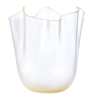 Venini Frozen Fazzoletto 700.00 vase crystal gold leaf h. 31 cm. - Buy now on ShopDecor - Discover the best products by VENINI design