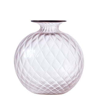 Venini Monofiori Balloton 100.18 vase h. 20.5 cm. Venini Monofiore Balloton Cipria Pink Thread Ox Blood Red - Buy now on ShopDecor - Discover the best products by VENINI design