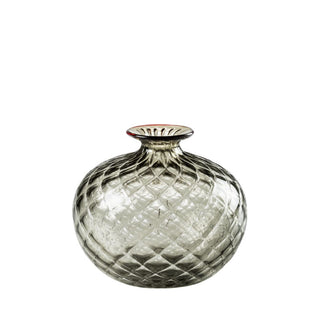 Venini Monofiori Balloton 100.36 vase h. 12.5 cm. Venini Monofiore Balloton Grey Thread Red - Buy now on ShopDecor - Discover the best products by VENINI design