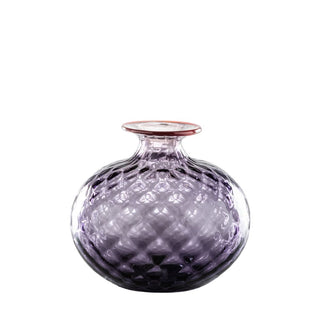 Venini Monofiori Balloton 100.36 vase h. 12.5 cm. Venini Monofiore Balloton Indigo Thread Red - Buy now on ShopDecor - Discover the best products by VENINI design