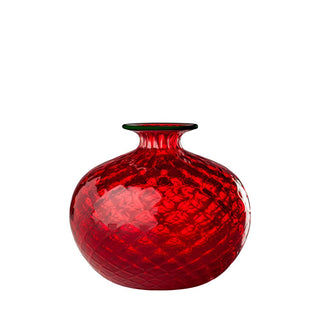 Venini Monofiori Balloton 100.36 vase h. 12.5 cm. Venini Monofiore Balloton Red Thread Apple Green - Buy now on ShopDecor - Discover the best products by VENINI design