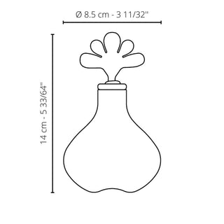 Venini Monofiore 100.41 ampoule sapphire h. 14 cm. - Buy now on ShopDecor - Discover the best products by VENINI design