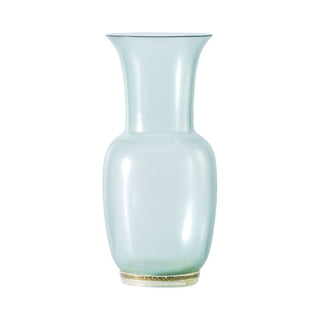 Venini Satin 706.22 satin vase rio green/crystal with gold leaf h. 36 cm. - Buy now on ShopDecor - Discover the best products by VENINI design