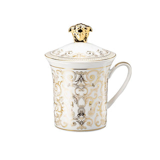 Versace meets Rosenthal 30 Years Mug Collection Medusa Gala mug with lid - Buy now on ShopDecor - Discover the best products by VERSACE HOME design