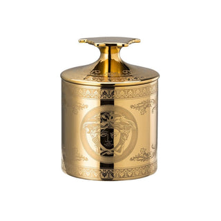 Versace meets Rosenthal Golden Medusa table light with scented wax - Buy now on ShopDecor - Discover the best products by VERSACE HOME design