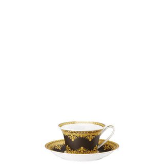 Versace meets Rosenthal I Love Baroque Tea cup and saucer black - Buy now on ShopDecor - Discover the best products by VERSACE HOME design