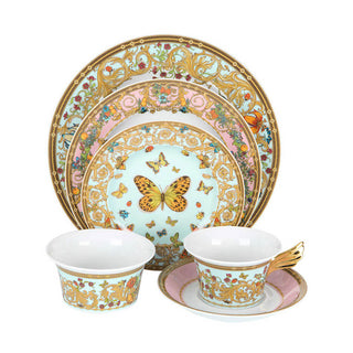 Versace meets Rosenthal Le Jardin de Versace Coffee cup and saucer - Buy now on ShopDecor - Discover the best products by VERSACE HOME design