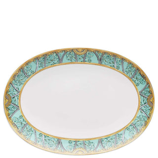 Versace meets Rosenthal La scala del Palazzo Oval platter 33 cm. green - Buy now on ShopDecor - Discover the best products by VERSACE HOME design