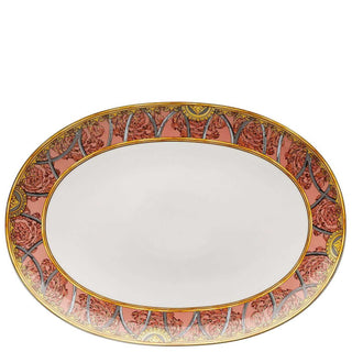 Versace meets Rosenthal La scala del Palazzo Oval platter 38 cm. pink - Buy now on ShopDecor - Discover the best products by VERSACE HOME design