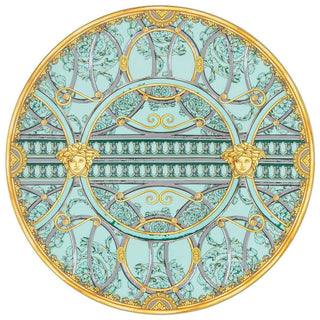 Versace meets Rosenthal La scala del Palazzo Service plate diam. 33 cm. green - Buy now on ShopDecor - Discover the best products by VERSACE HOME design