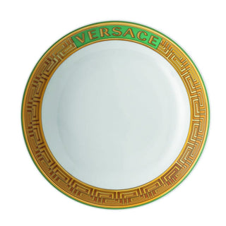 Versace meets Rosenthal Medusa Amplified deep plate diam. 22 cm. Versace Green Coin - Buy now on ShopDecor - Discover the best products by VERSACE HOME design