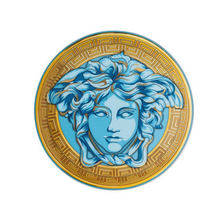 Versace meets Rosenthal Medusa Amplified plate diam. 17 cm. Versace Blue Coin - Buy now on ShopDecor - Discover the best products by VERSACE HOME design