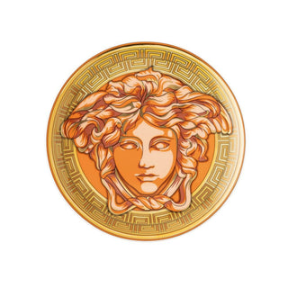 Versace meets Rosenthal Medusa Amplified plate diam. 17 cm. Versace Orange Coin - Buy now on ShopDecor - Discover the best products by VERSACE HOME design